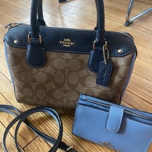 Coach Handbag & Matching Wallet